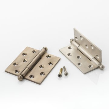 Ethan III ball finial high performance solid brass concealed bearing butt hinge