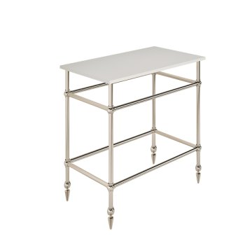 Traditional 4 leg freestanding basin stand for benchtop. Pointed feet. W750 x D480 x H880