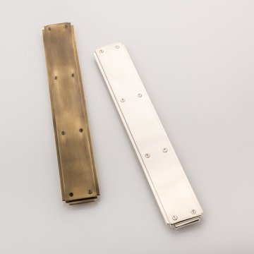 Adelphi solid brass push plate