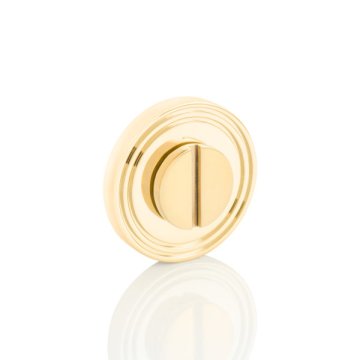 Emergency release round turn with grooved rose