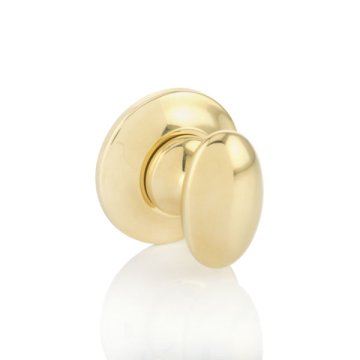 Oval thumb turn with tapered rose