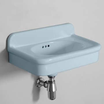 Rockwell 480mm cloakroom basin in Powder Blue