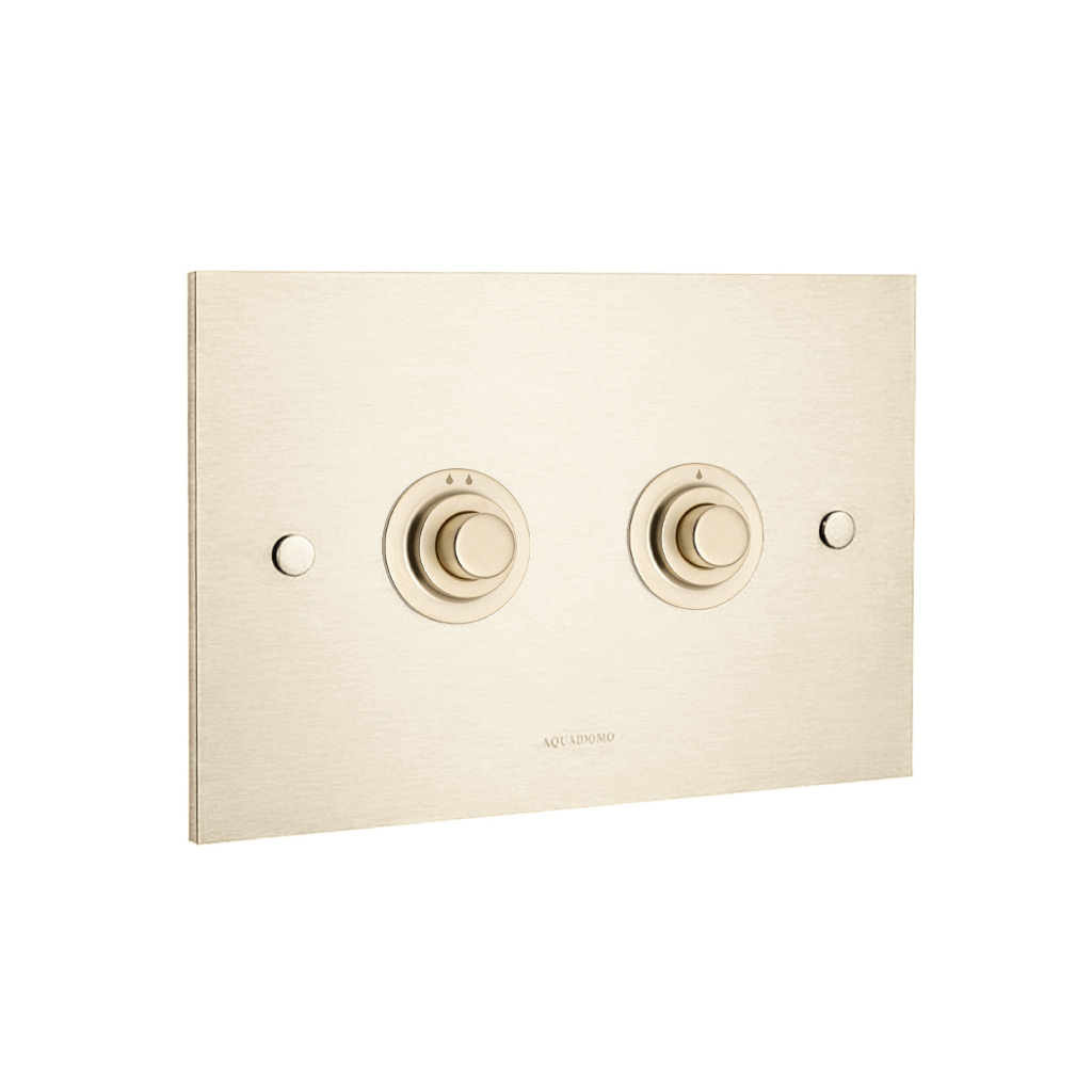 Dual-flush plate for Geberit Sigma8 in-wall cistern