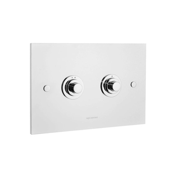 Dual-flush plate for Geberit Sigma8 in-wall cistern