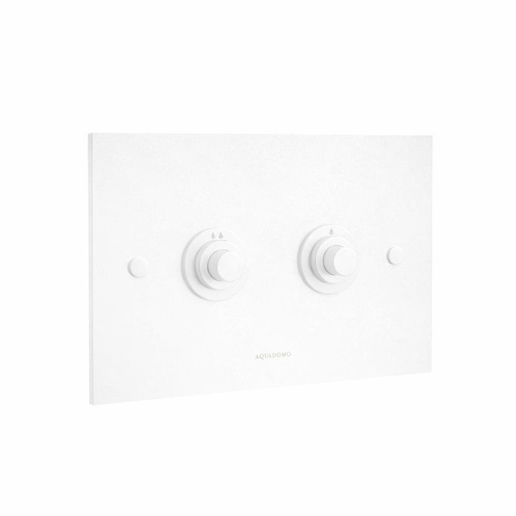 Dual-flush plate for Geberit Sigma8 in-wall cistern