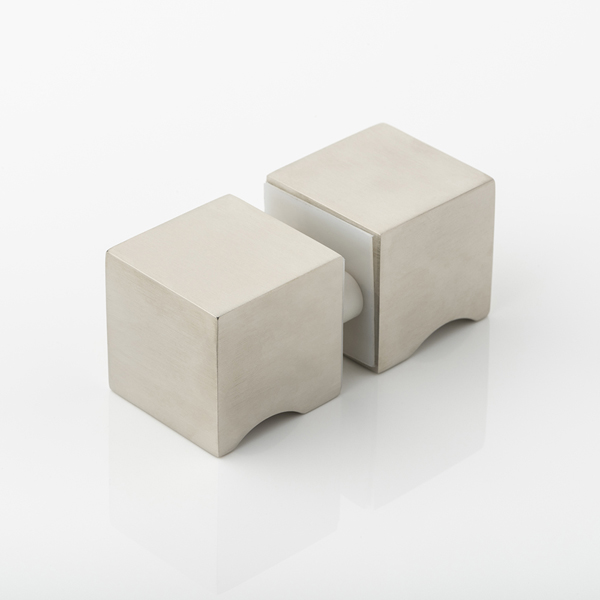 Cube solid brass shower door knobs