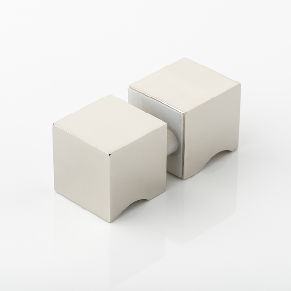 Cube solid brass shower door knobs