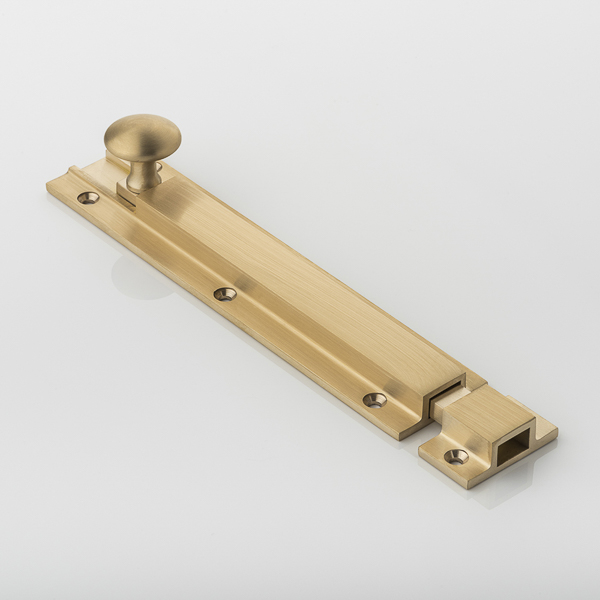 Solid brass surface bolt