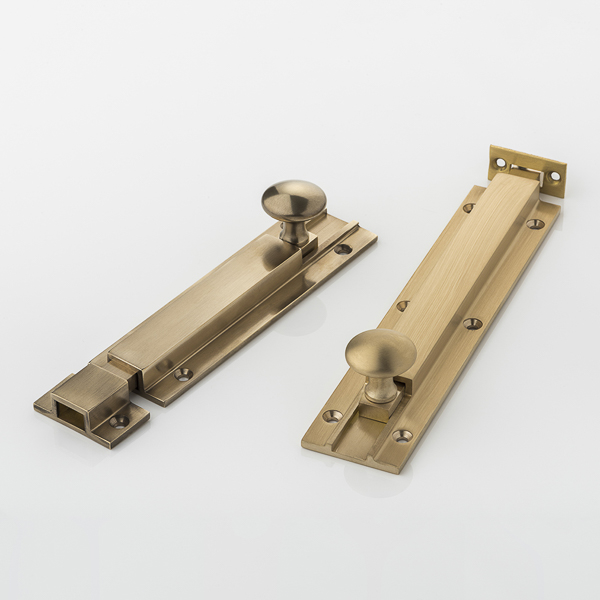 Solid brass surface bolt