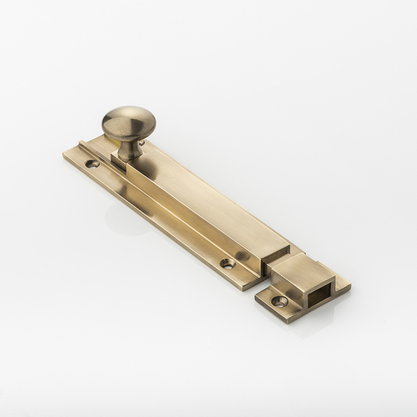 Solid brass surface bolt