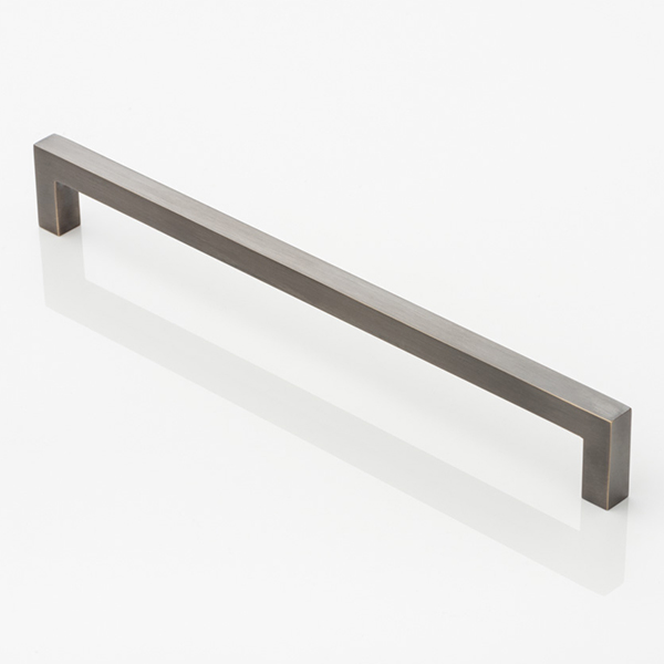 Cube solid brass cabinet handle