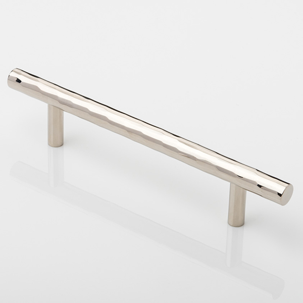 Rolled & Hammered solid brass cabinet handle