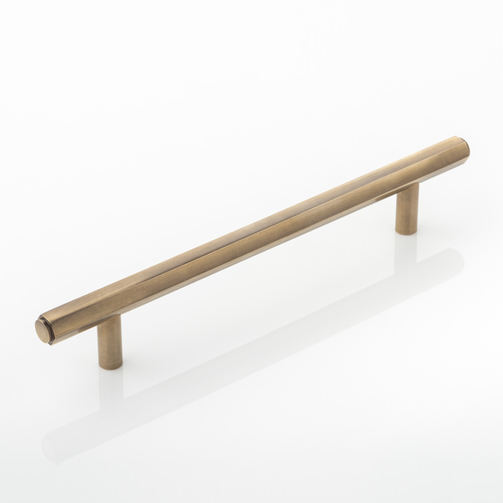 Theodore solid brass cabinet handle