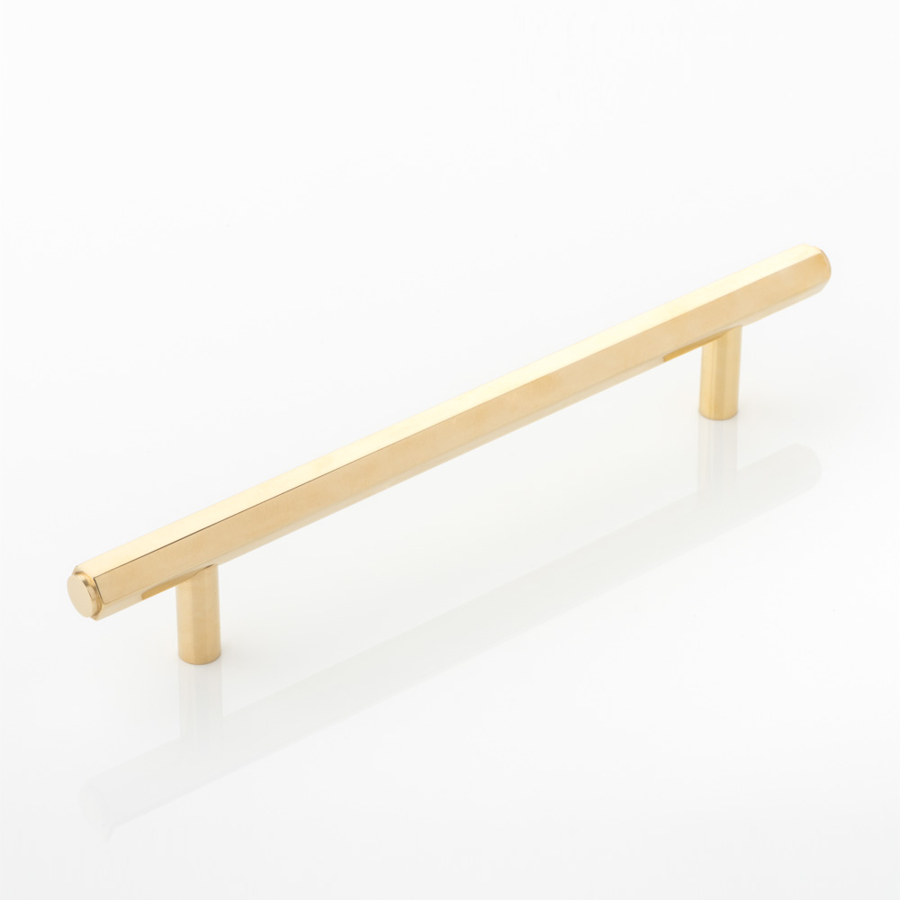 Theodore solid brass cabinet handle