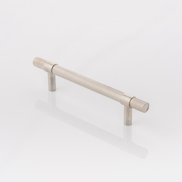 Montgomery solid brass cabinet handle with diamond knurl