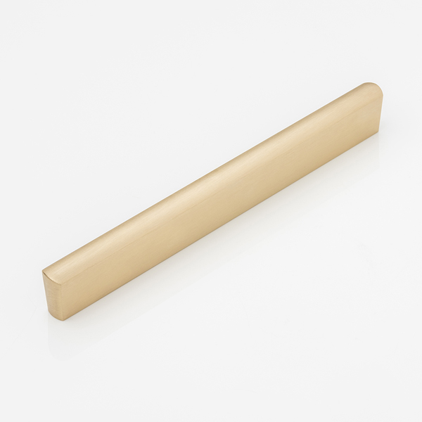 Wedge solid brass cabinet handle