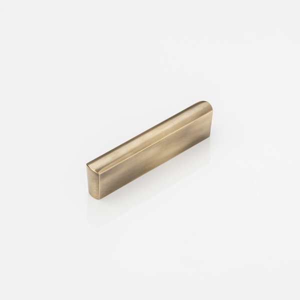 Wedge solid brass cabinet handle