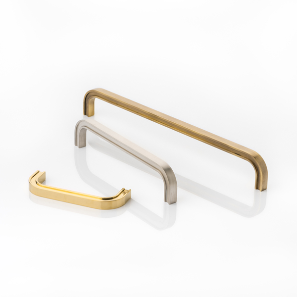 Arkwright solid brass cabinet handle