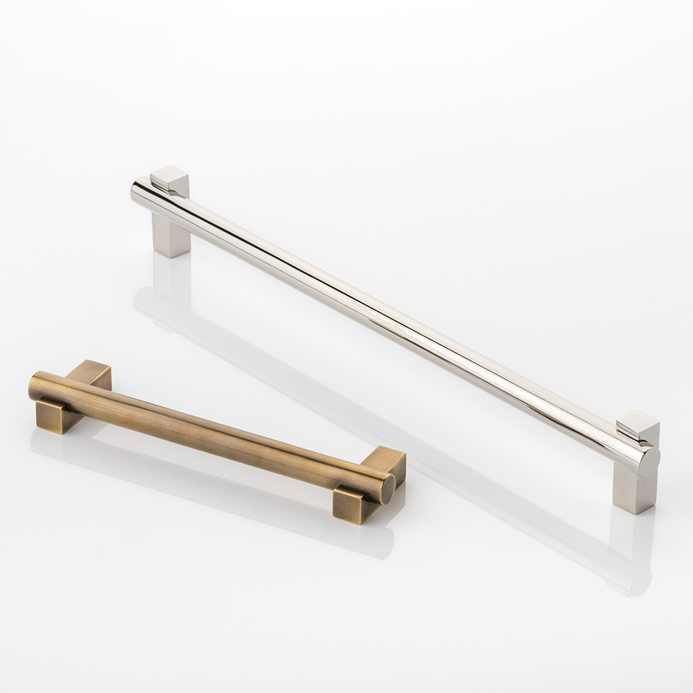 KH Intersect solid brass cabinet handle