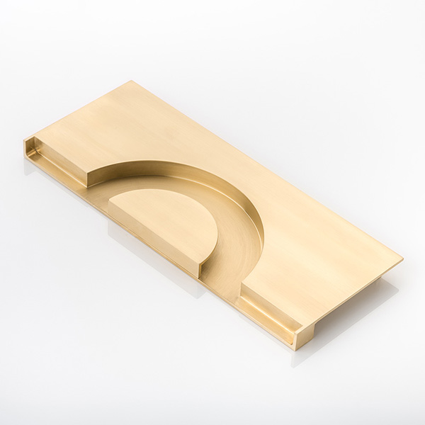 KH Dot solid brass recessed cabinet handle