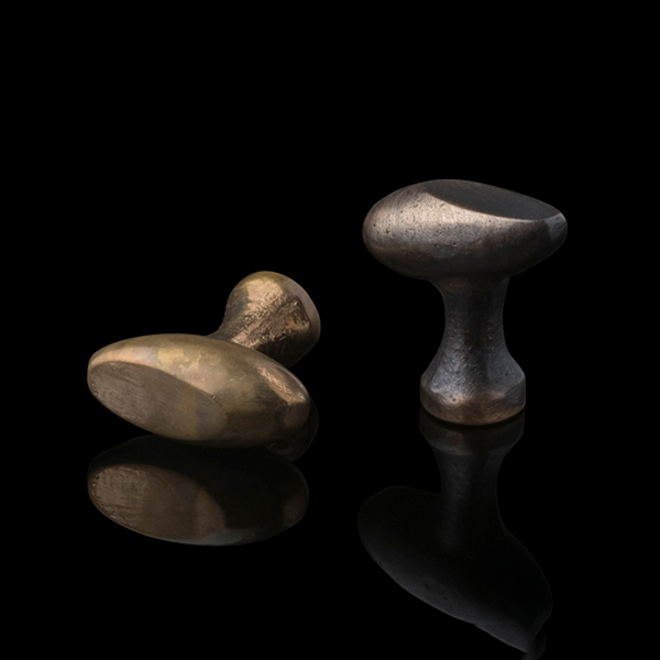 Organo solid bronze cabinet oval pull