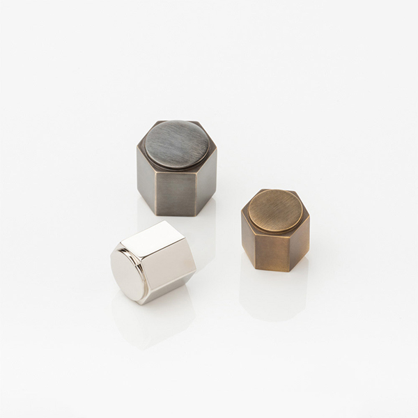 Theodore solid brass cabinet pull