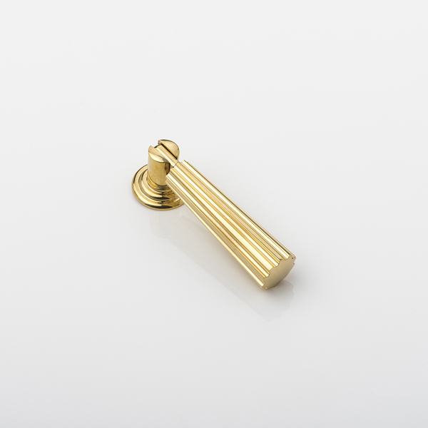 Fluted drop solid brass swing cabinet pull