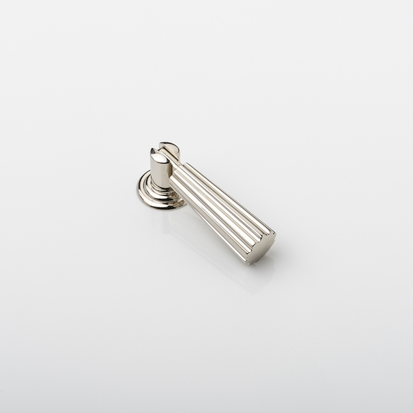 Fluted drop solid brass swing cabinet pull