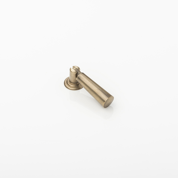 Tapered drop solid brass swing cabinet pull