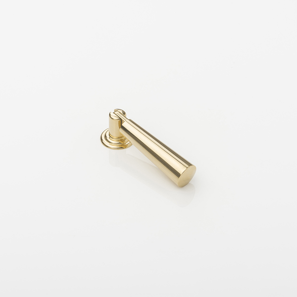 Tapered drop solid brass swing cabinet pull