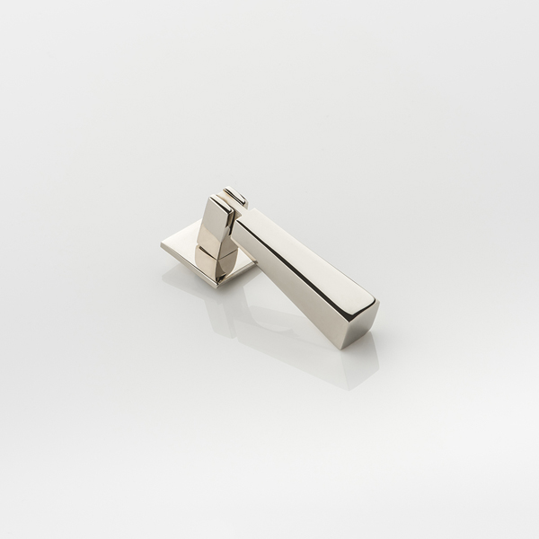 Square tapered drop solid brass swing cabinet pull