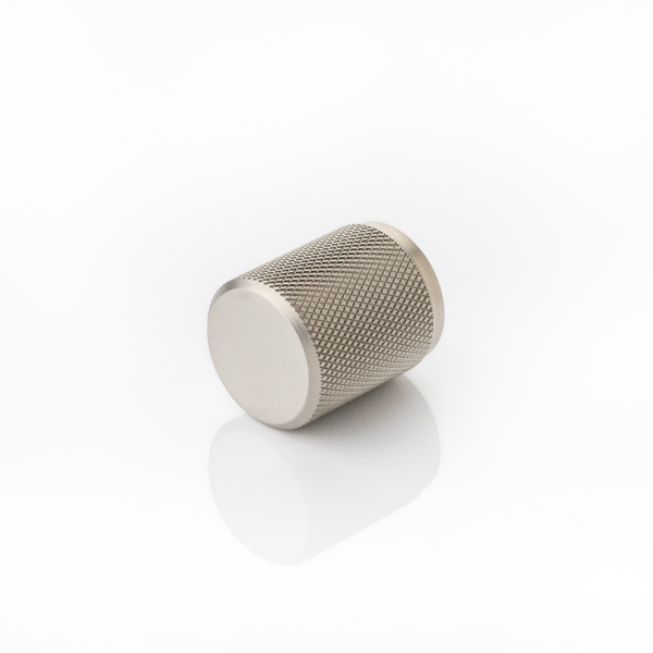 Volume solid brass cabinet pull with diamond knurl