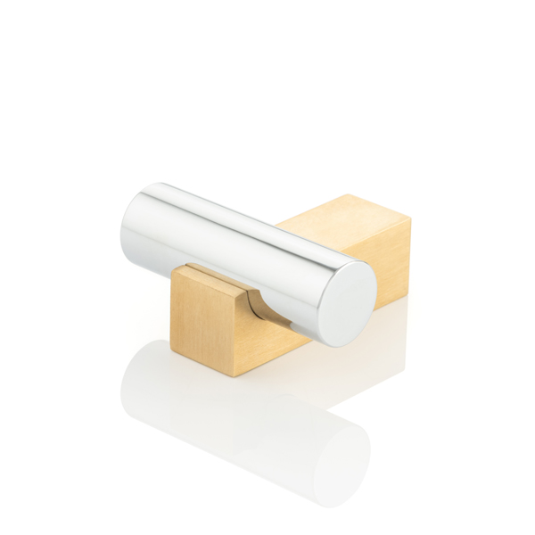 KH Intersect solid brass cabinet pull