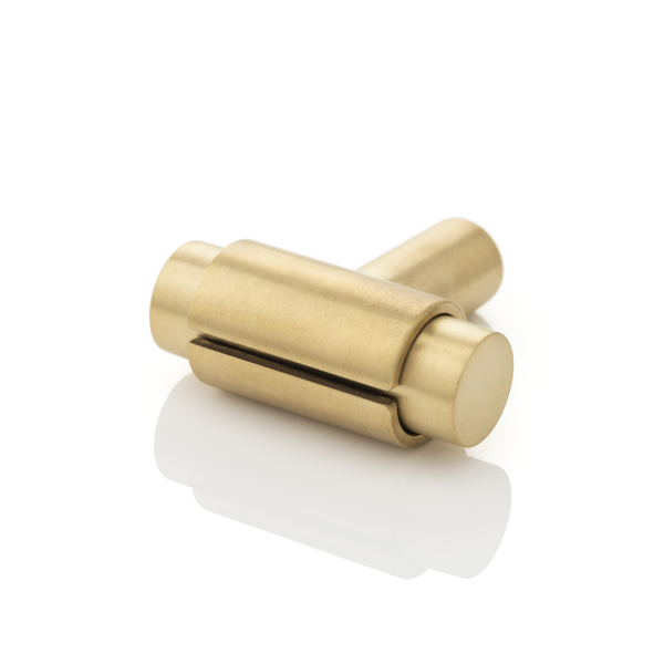 KH Clasp solid brass T-bar cabinet pull