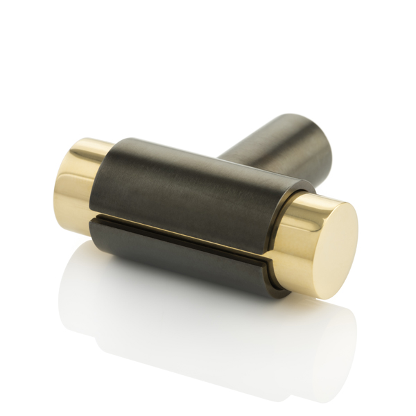 KH Clasp solid brass T-bar cabinet pull