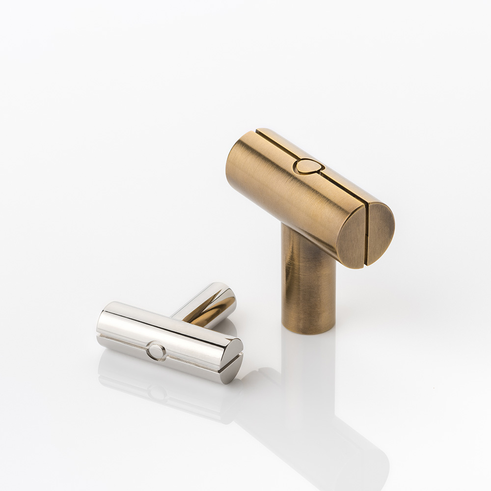 KH Dot solid brass T-bar cabinet pull