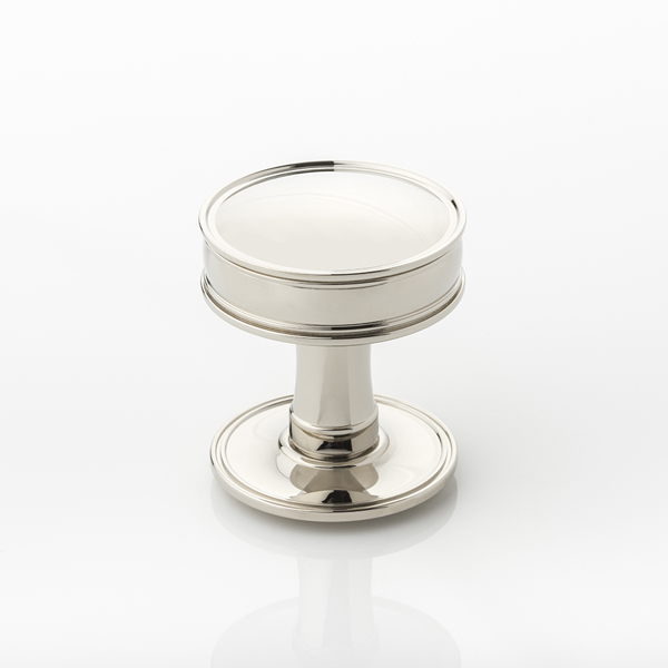 Huntingford solid brass door knob with ridged rose