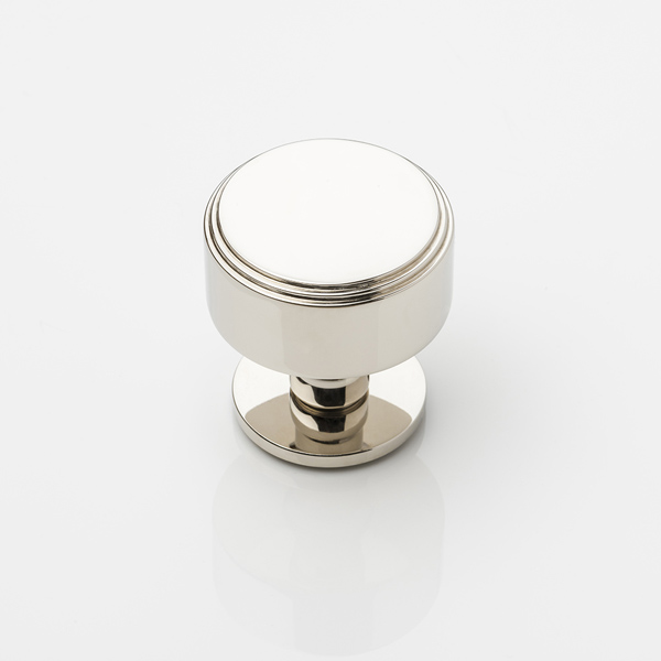 Bartlett solid brass door knob with round rose