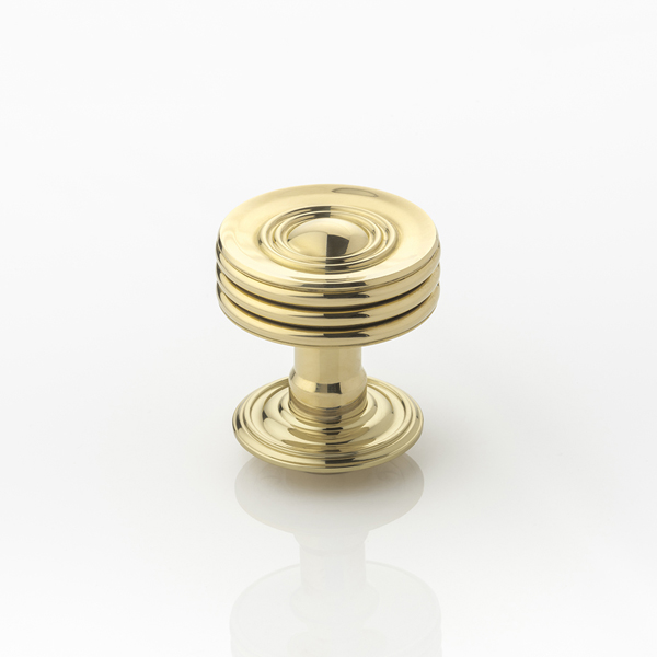 Remmington solid brass door knob with ornate rose