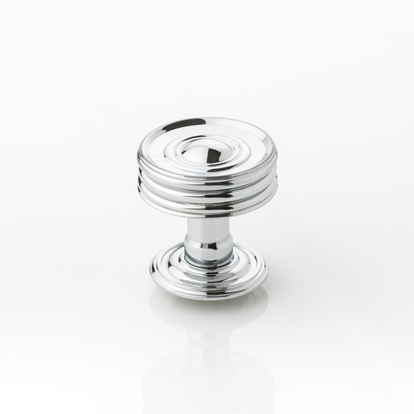 Remmington solid brass door knob with ornate rose