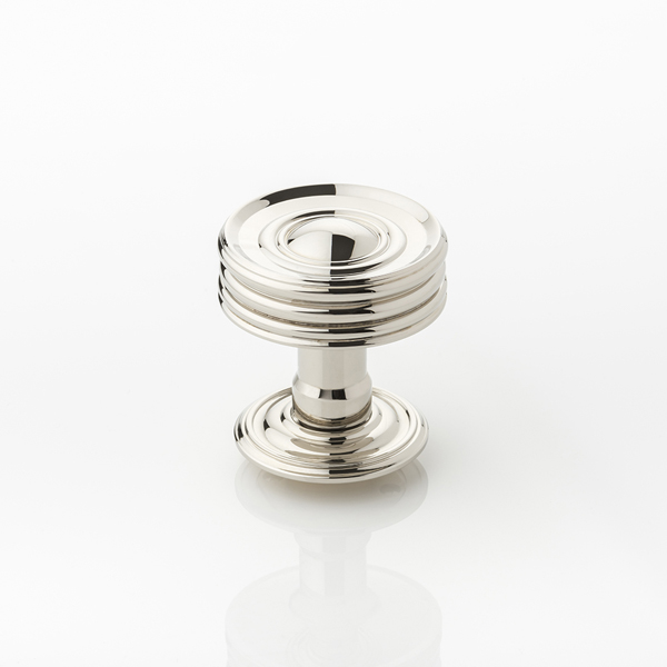 Remmington solid brass door knob with ornate rose