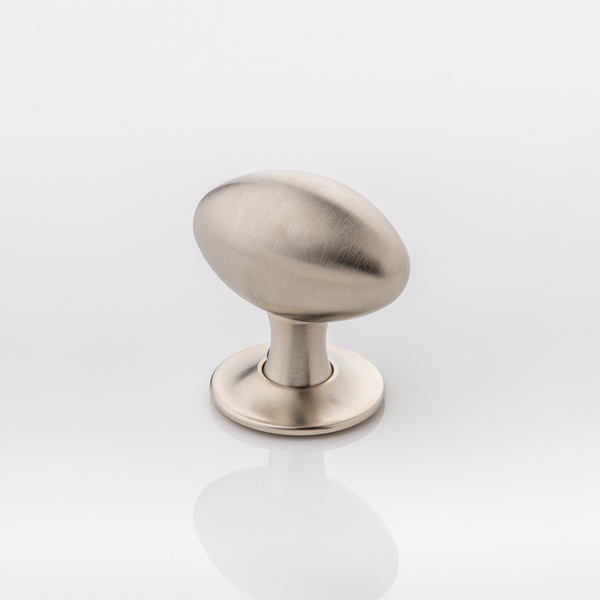 Albert solid brass door knob with tapered rose