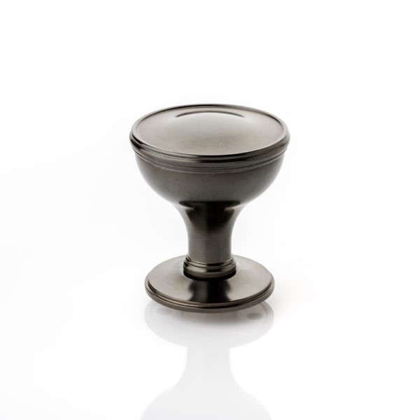 Darlington II solid brass door knob with traditional rose