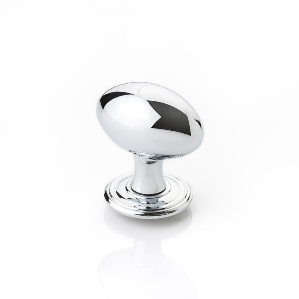 Albert II solid brass door knob with ornate rose