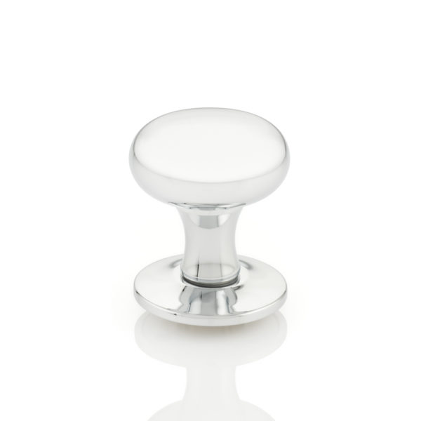 Winfield solid brass door knob with tapered rose