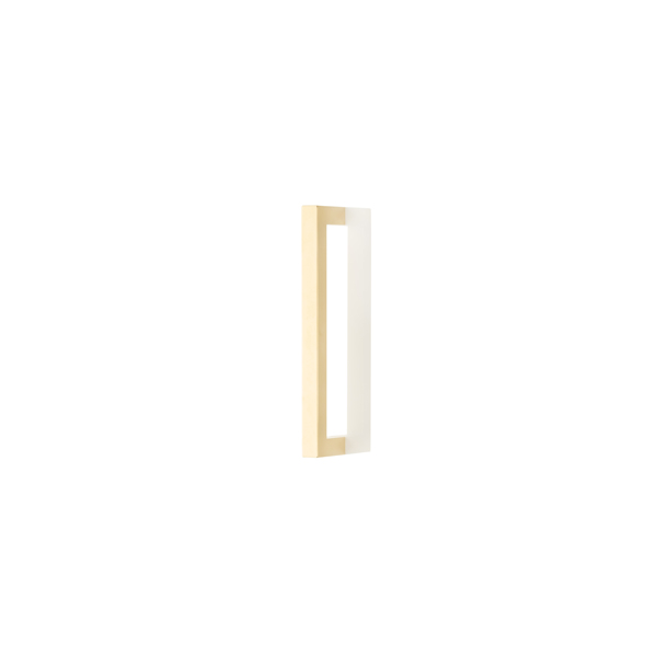 Cube solid brass door pull