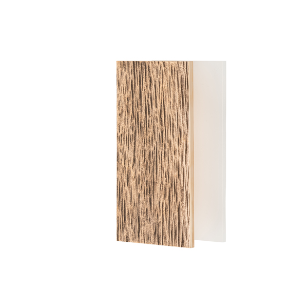 Molten texture solid bronze door pull