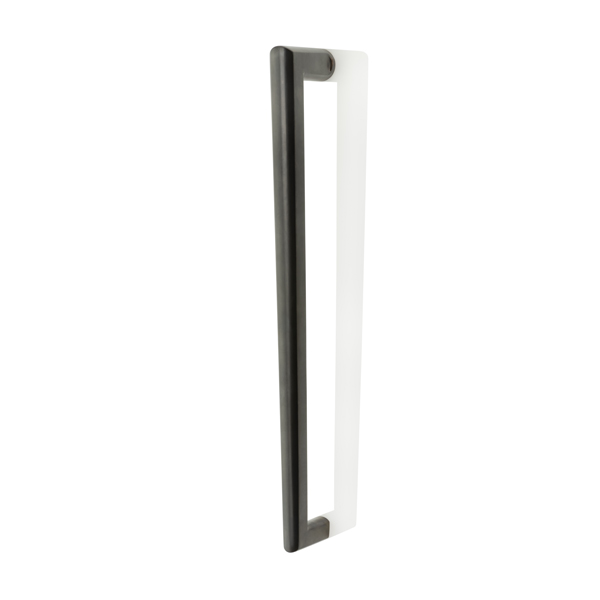 Wedge solid brass door pull