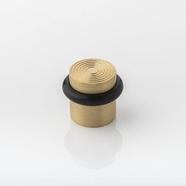 Fowler solid brass floor mounted door stop