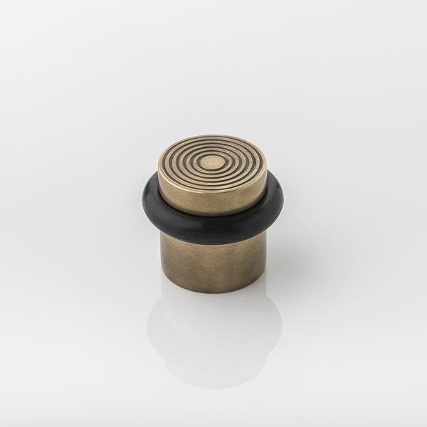 Fowler solid brass floor mounted door stop